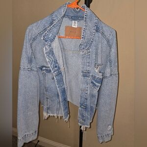 Cropped denim jacket - XL